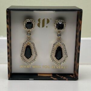 Untamed Gold and Black Onyx Earrings